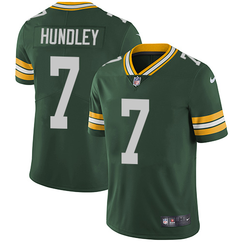 Nike Packers #7 Brett Hundley Green Team Color Men's Stitched NFL Vapor Untouchable Limited Jersey